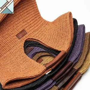 Virgo Trapez Straw Shoulder Bag