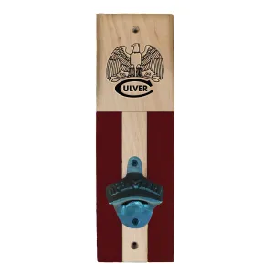 Wall Mount Bottle Opener - Maroon