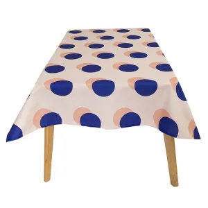 Wave point waterproof tablecloth