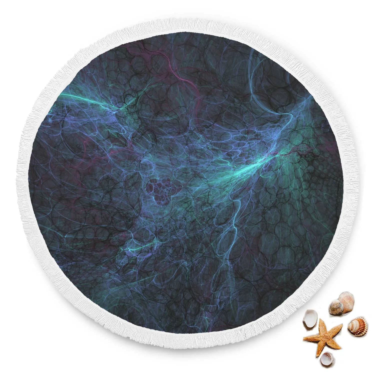 Web Circles Beach Blanket