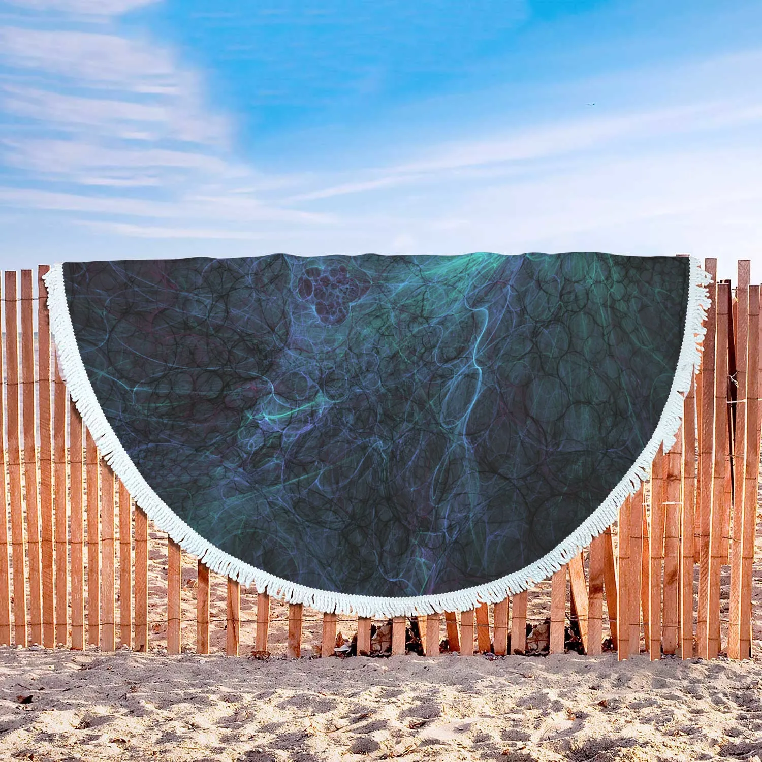 Web Circles Beach Blanket