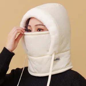 Winter Warm Hat for Men and Women's Cycling, Windproof for Motorcycles, Scarf and Hood in One Piece That Can Be Worn with Helmets C-241216-2