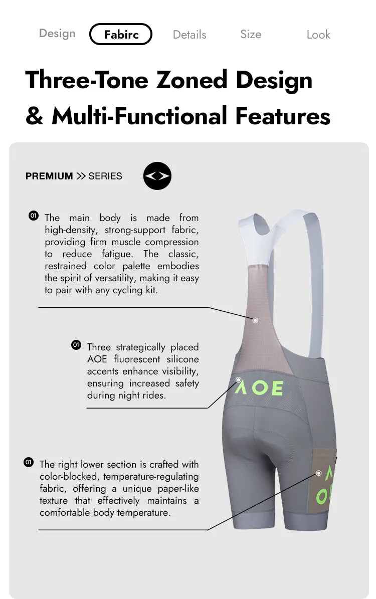 WOMENS BIB SHORTS STRAORDINARIO DARK GRAY