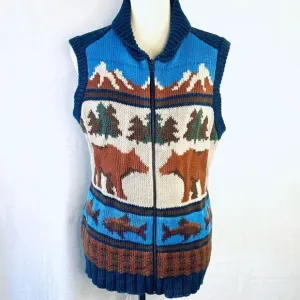 WOOLRICH BEAR SWEATER VEST