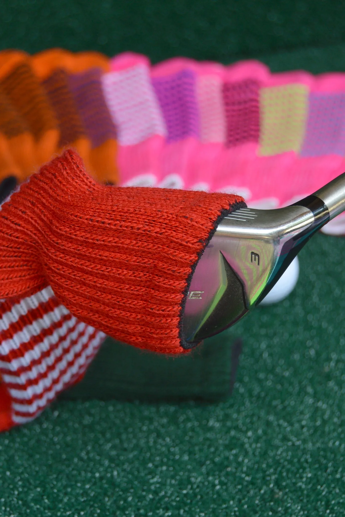 Yellow and Black Club Sock Golf Headcover