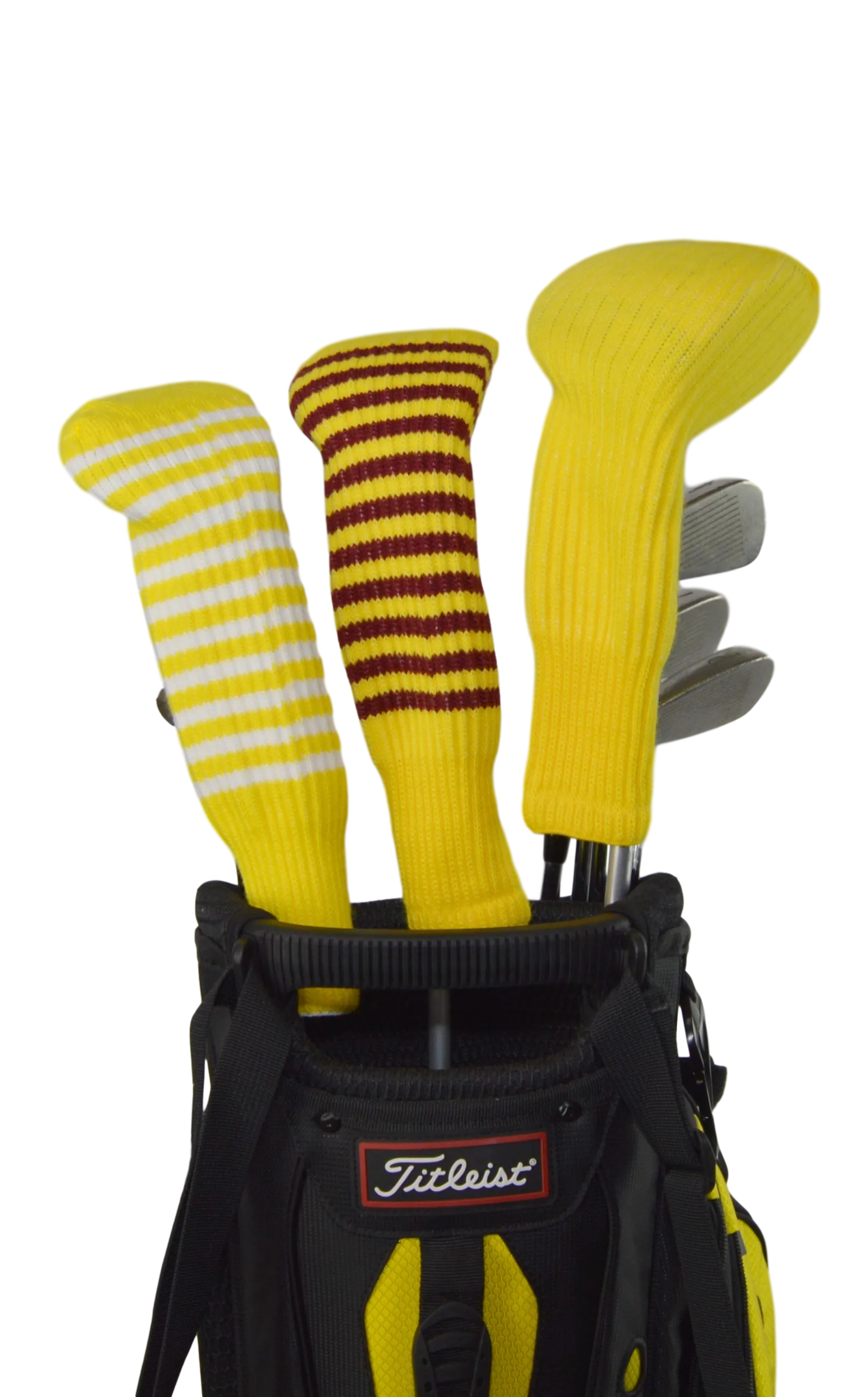 Yellow and Black Club Sock Golf Headcover