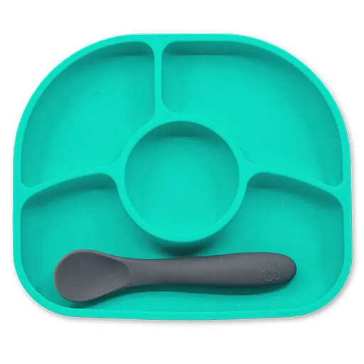 Yümi: Silicone Plate & Spoon Set